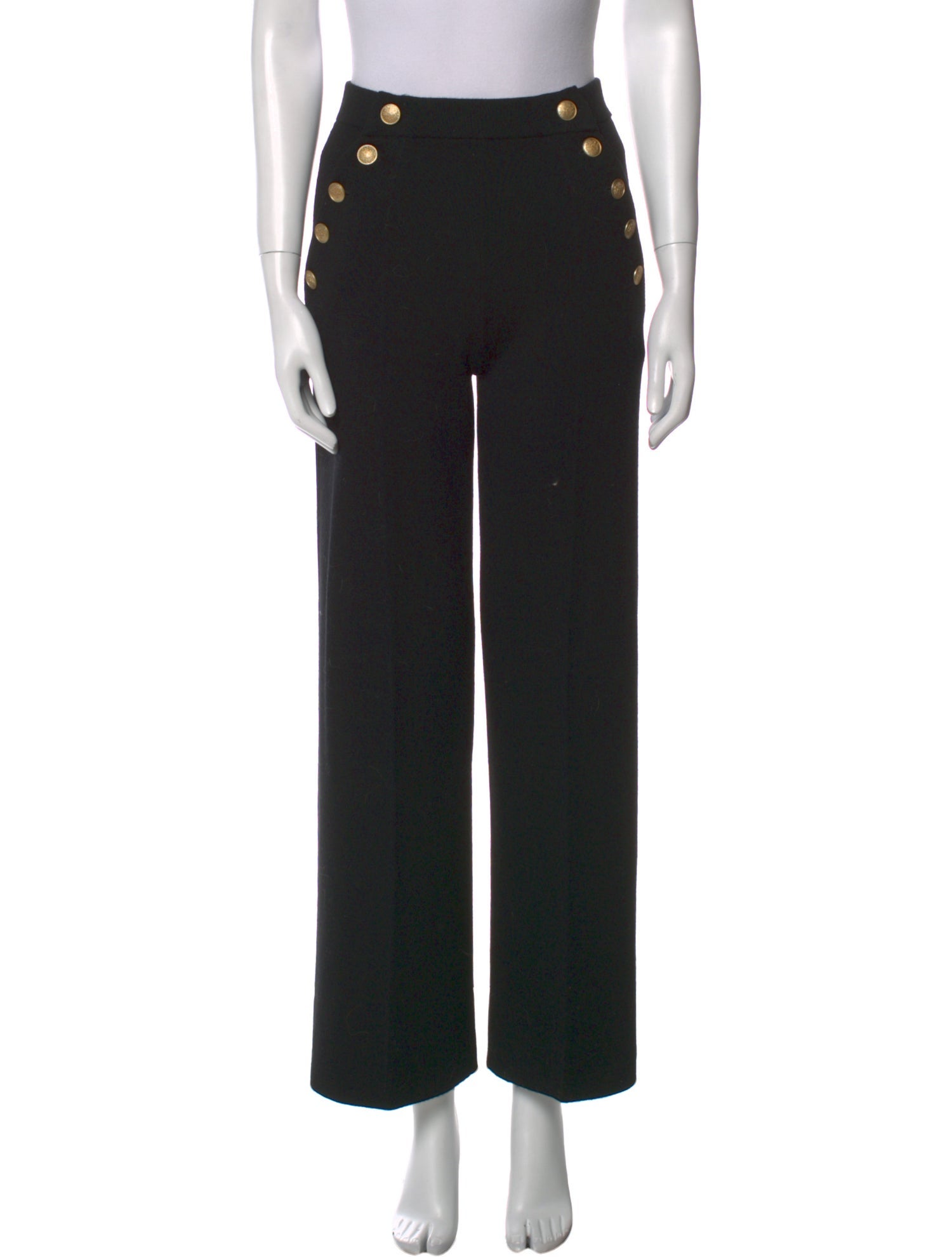 La Maille Sezane Merino Wool Wide Leg Pants