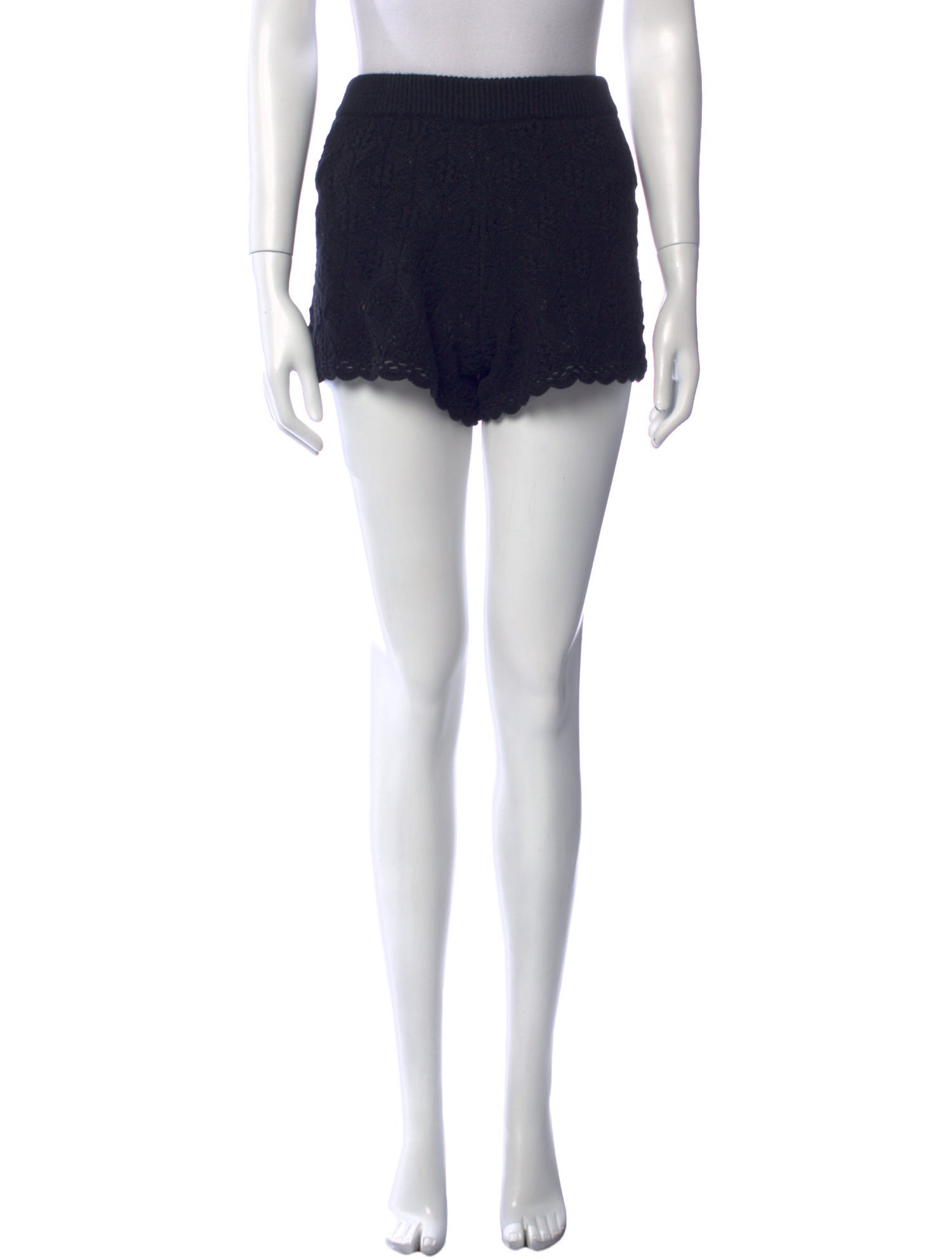 La Maille Sezane Lace Pattern Mini Shorts w/ Tags