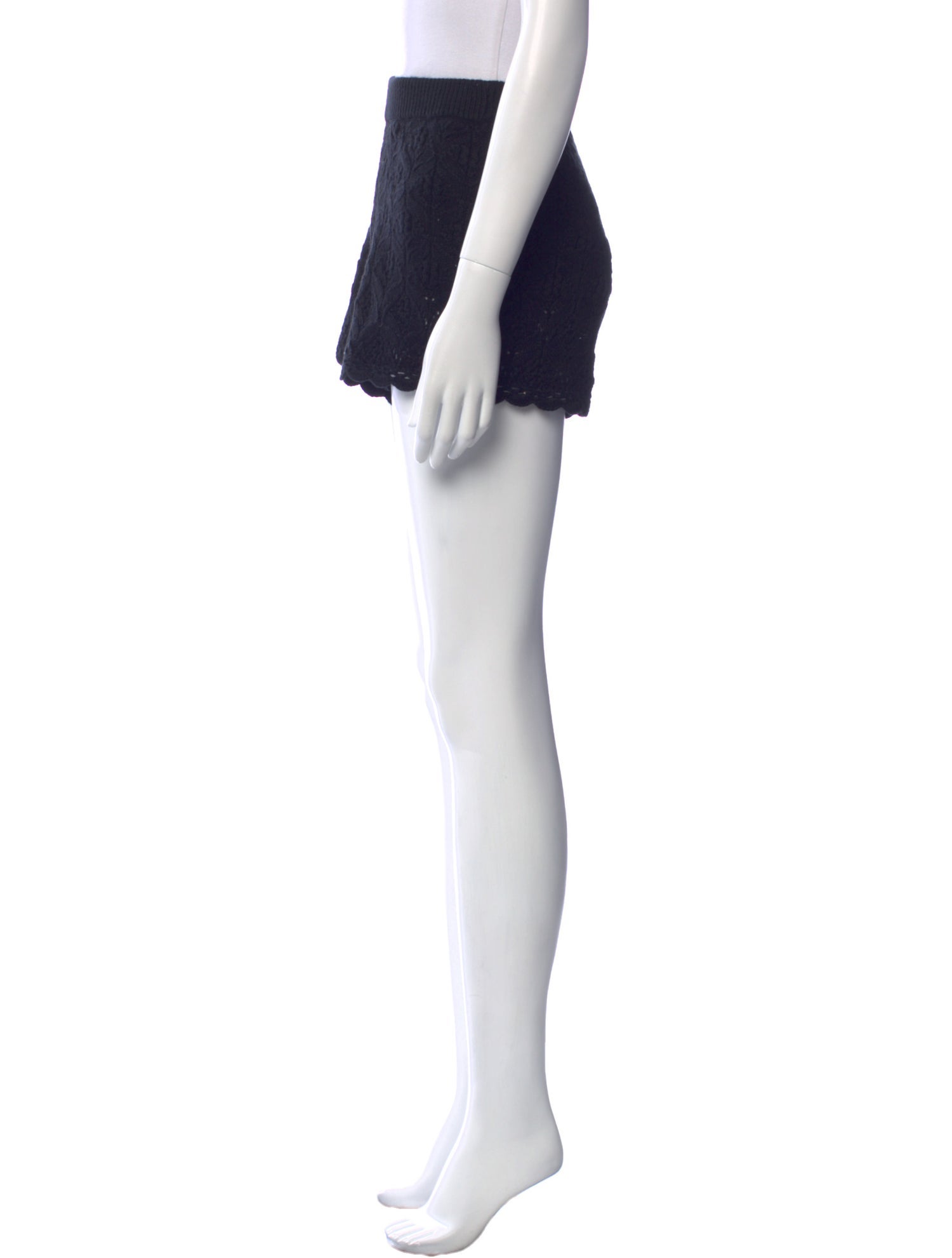 La Maille Sezane Lace Pattern Mini Shorts w/ Tags