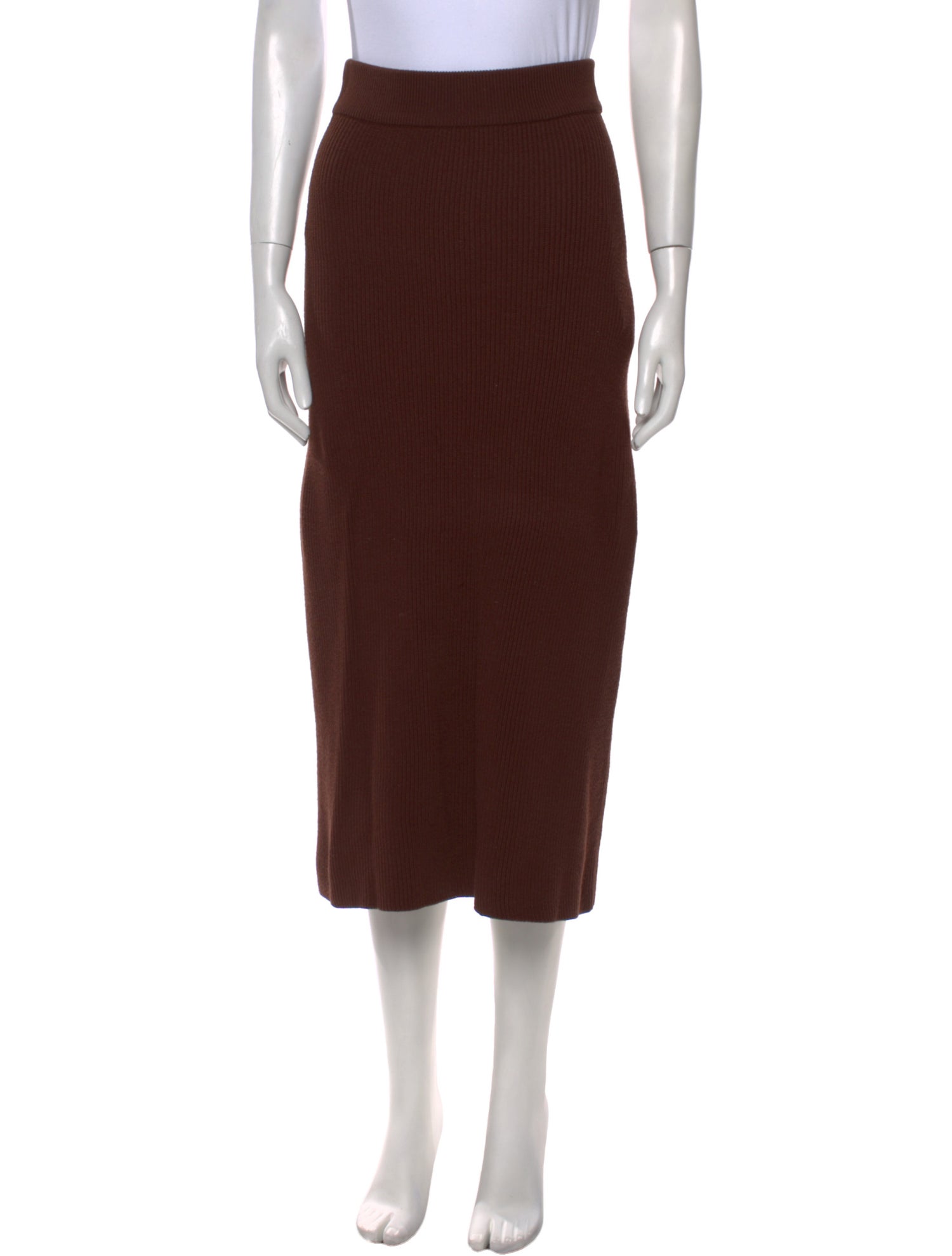 La Maille Sezane Midi Length Skirt