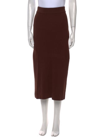 La Maille Sezane Midi Length Skirt