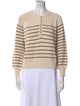 La Maille Sezane Striped Crew Neck Sweater