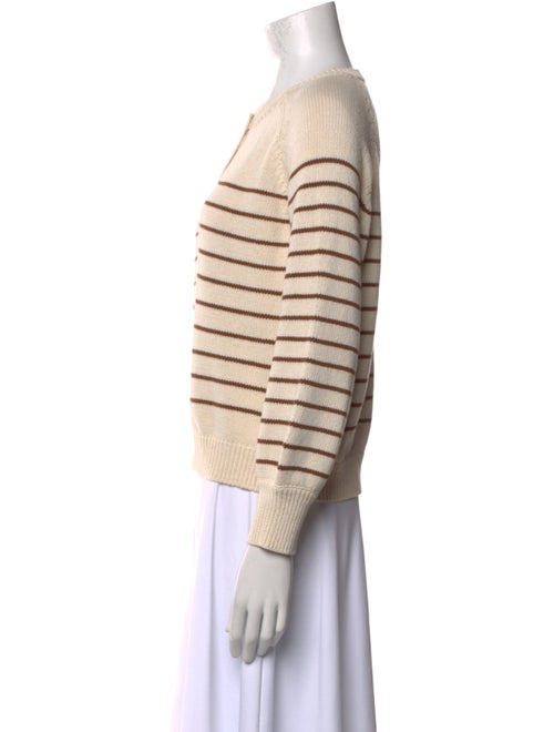 La Maille Sezane Striped Crew Neck Sweater