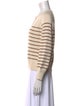 La Maille Sezane Striped Crew Neck Sweater