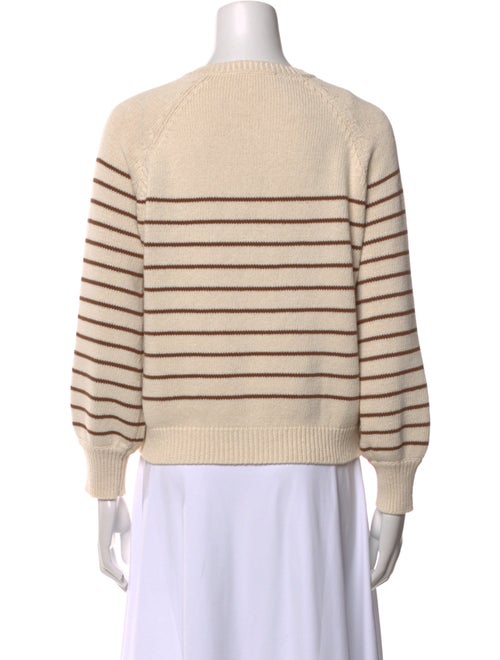 La Maille Sezane Striped Crew Neck Sweater