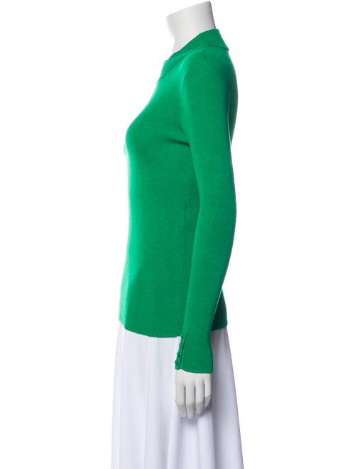 La Maille Sezane Mock Neck Long Sleeve Top