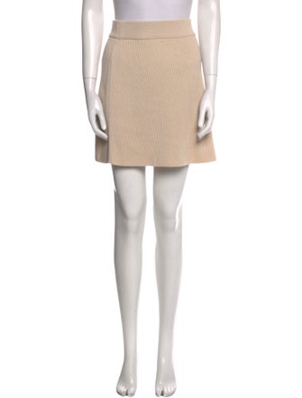 La Maille Sezane Merino Wool Mini Skirt