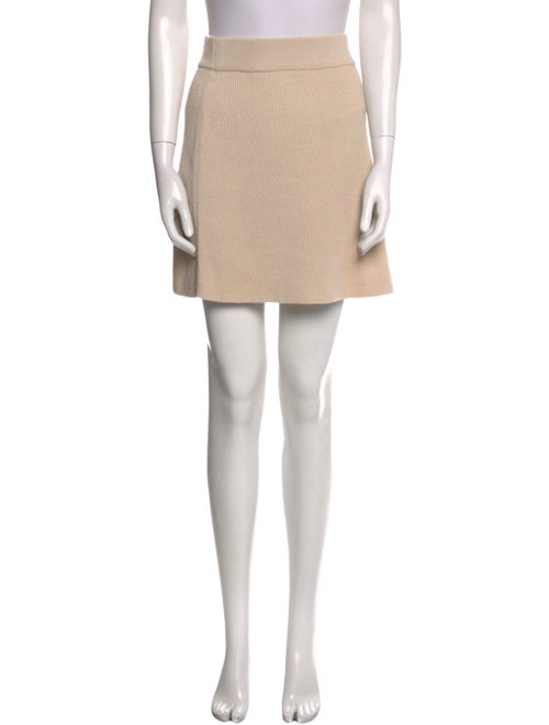 La Maille Sezane Merino Wool Mini Skirt