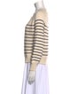 La Maille Sezane Striped Crew Neck Sweater