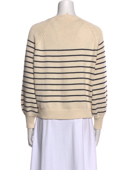 La Maille Sezane Striped Crew Neck Sweater
