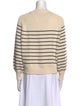 La Maille Sezane Striped Crew Neck Sweater