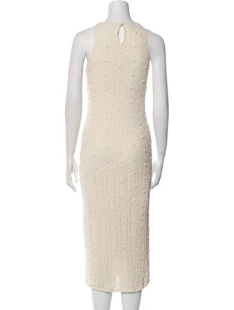 La Maille Sezane Crew Neck Midi Length Dress