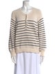 La Maille Sezane Striped Crew Neck Sweater