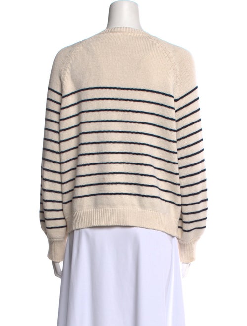 La Maille Sezane Striped Crew Neck Sweater