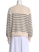 La Maille Sezane Striped Crew Neck Sweater