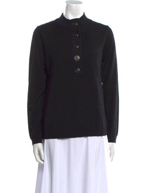 La Maille Sezane Merino Wool Mock Neck Sweater