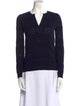 La Maille Sezane Merino Wool V-Neck Sweater
