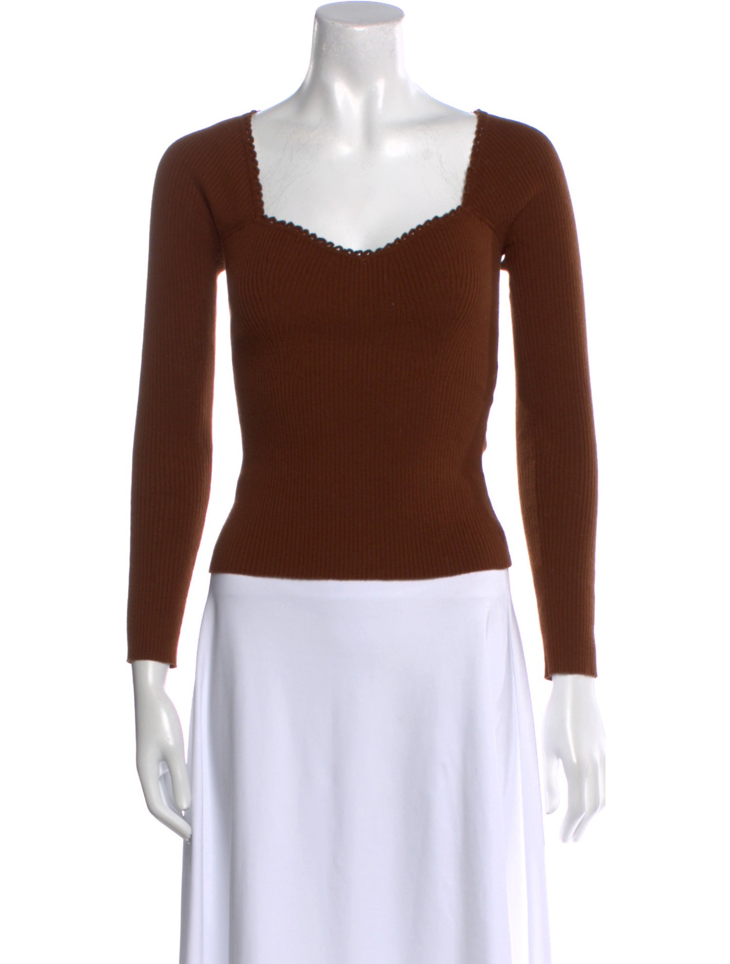 La Maille Sezane Square Neckline Sweater
