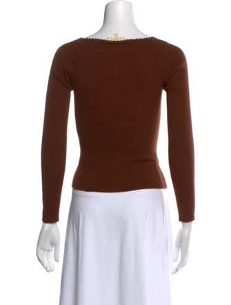 La Maille Sezane Square Neckline Sweater