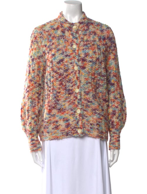 La Maille Sezane Printed Crew Neck Sweater