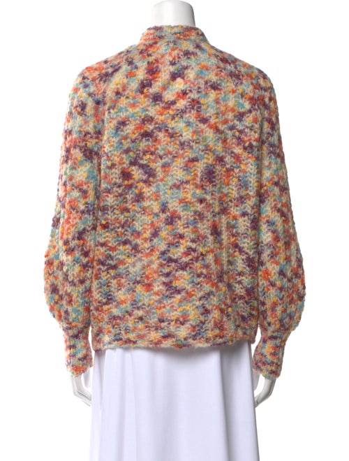 La Maille Sezane Printed Crew Neck Sweater