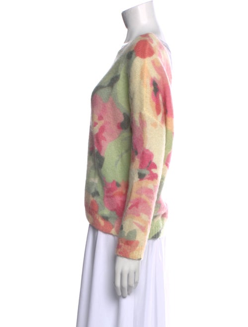 La Maille Sezane Printed Scoop Neck Sweater