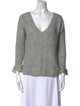 La Maille Sezane Kid Mohair V-Neck Sweater
