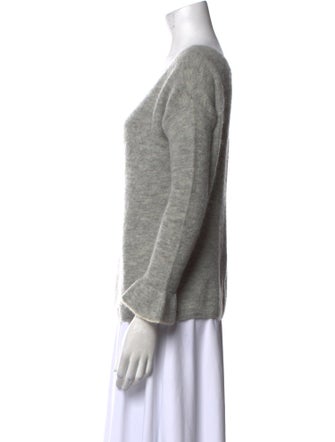 La Maille Sezane Kid Mohair V-Neck Sweater