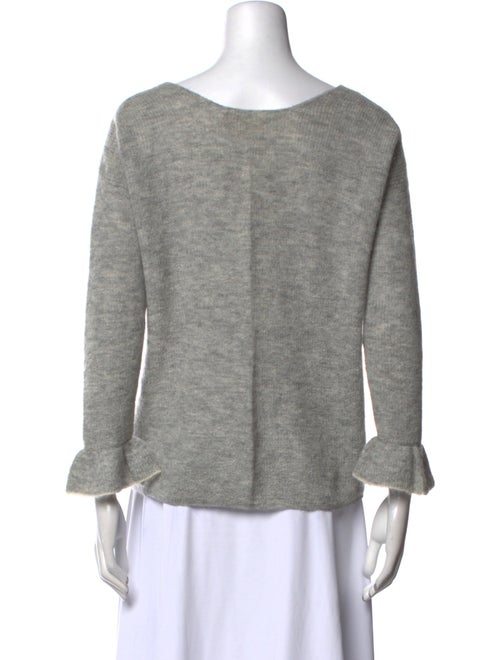 La Maille Sezane Kid Mohair V-Neck Sweater