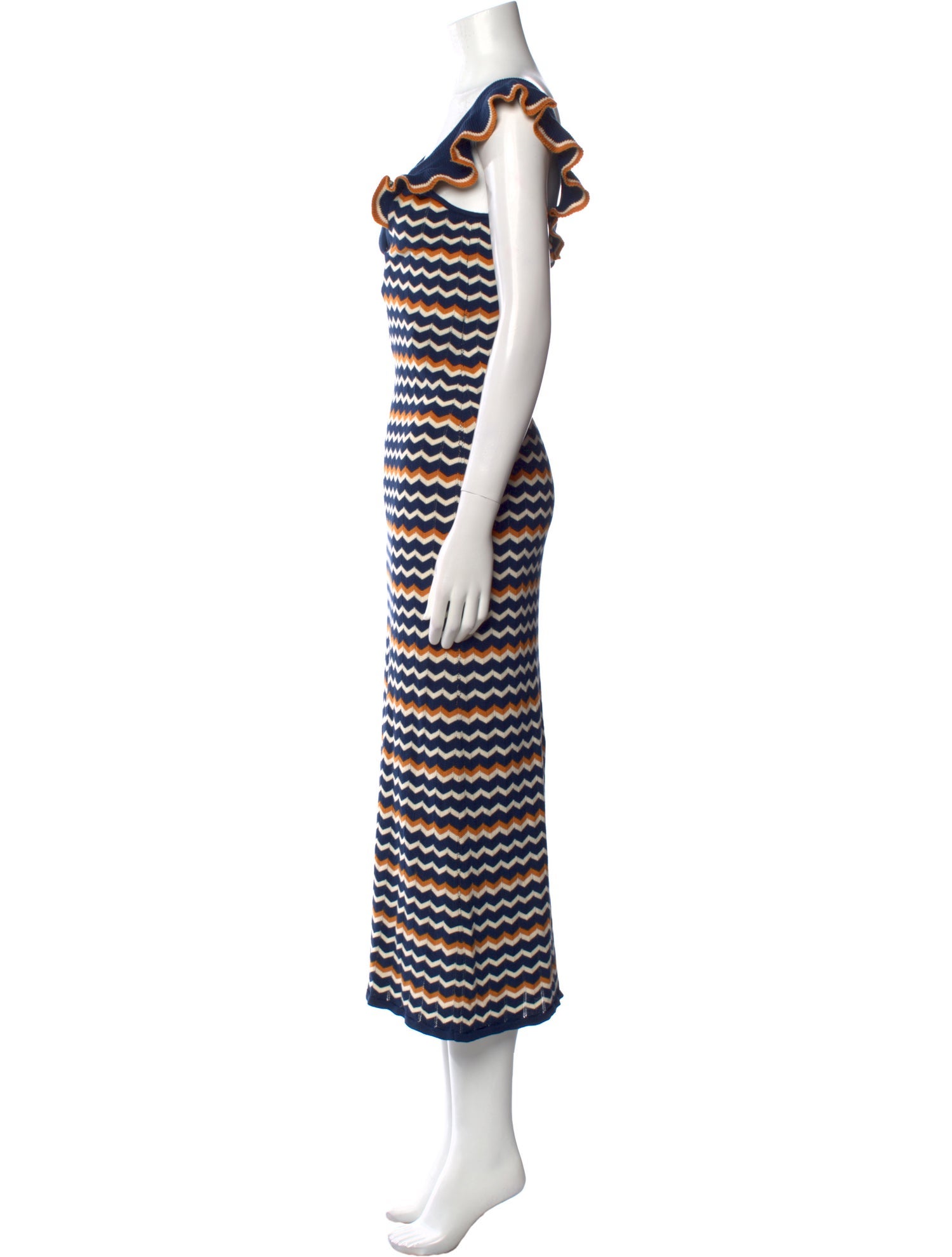La Maille Sezane Striped Long Dress w/ Tags