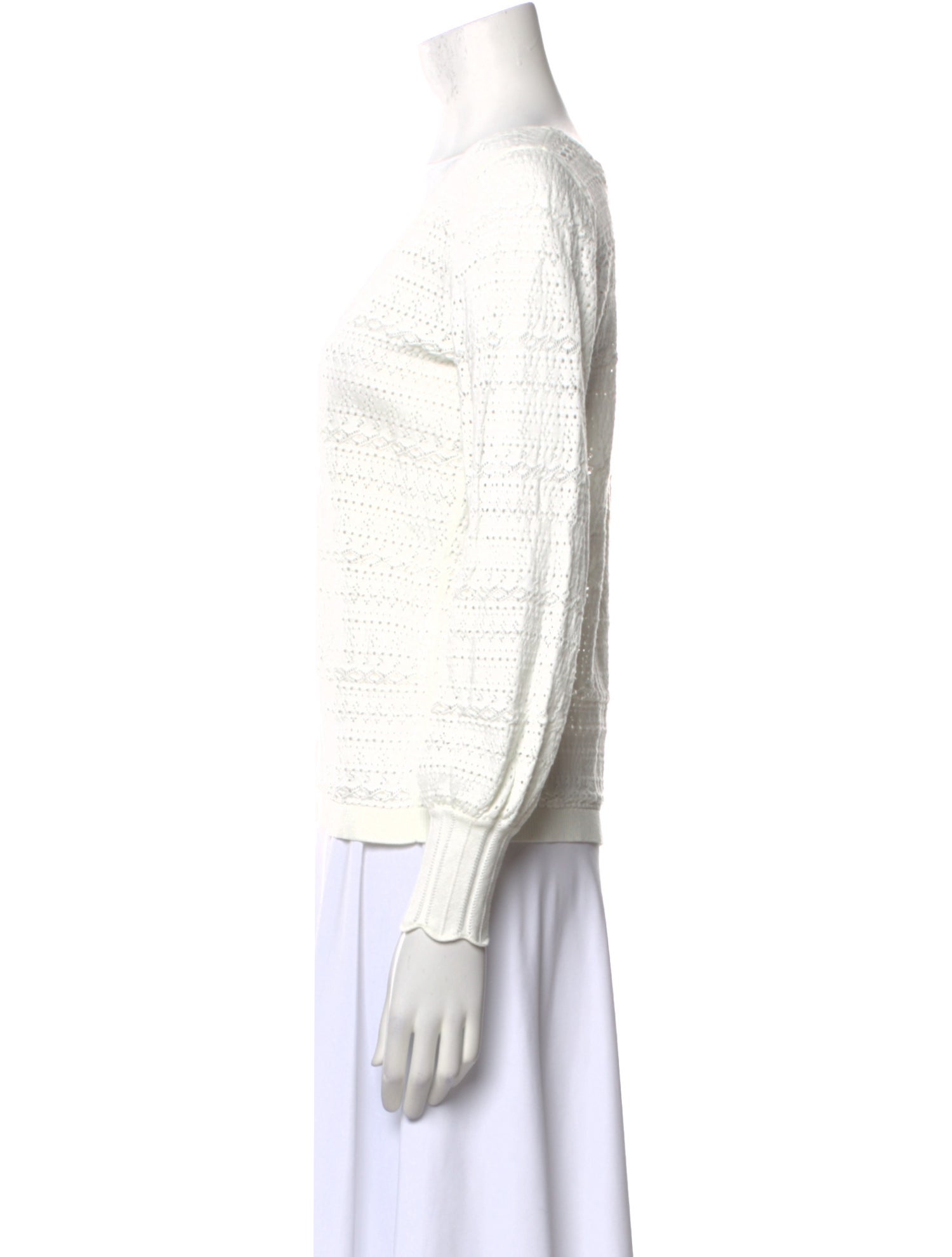 La Maille Sezane V-Neck Long Sleeve Top