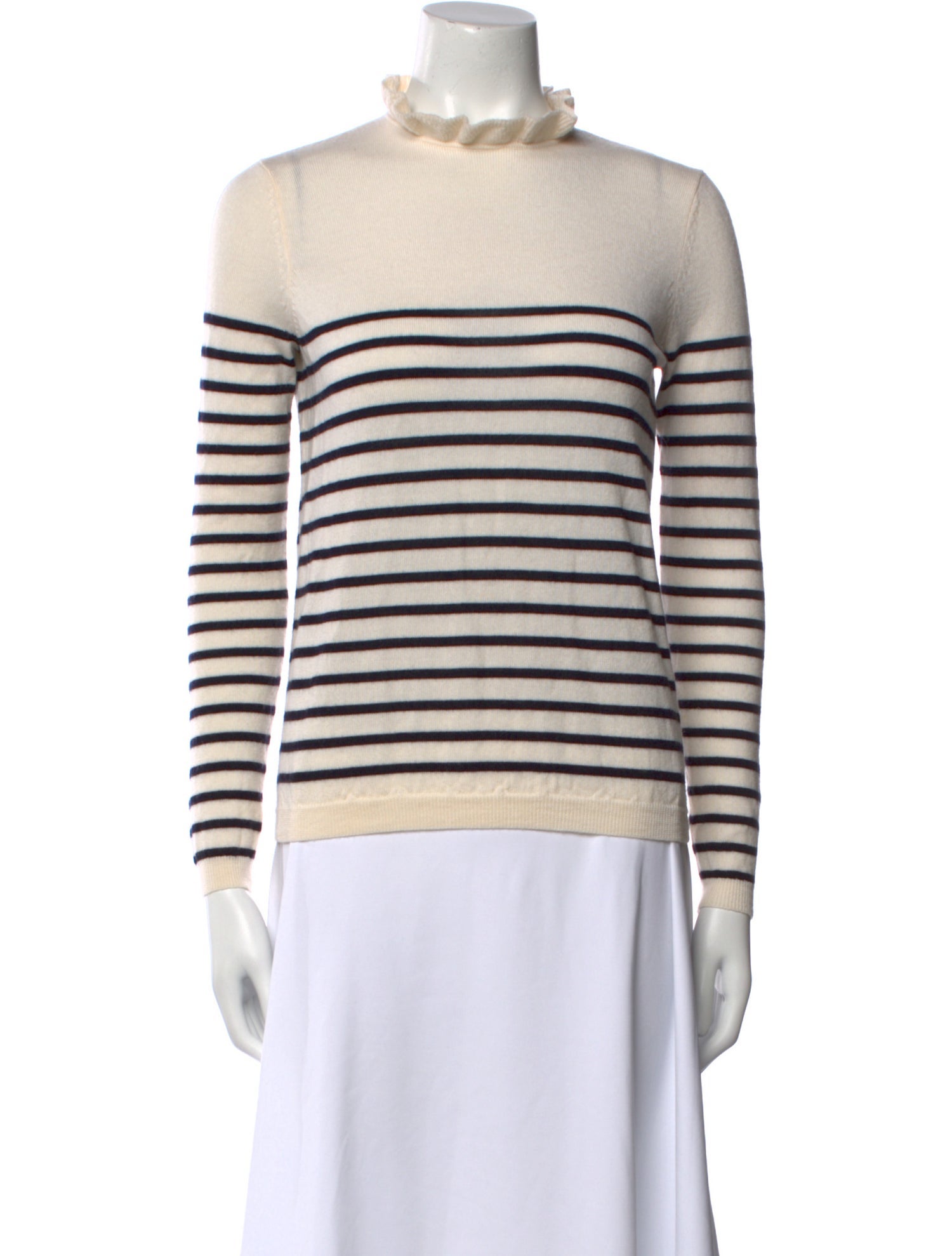 La Maille Sezane Merino Wool Striped Sweatshirt