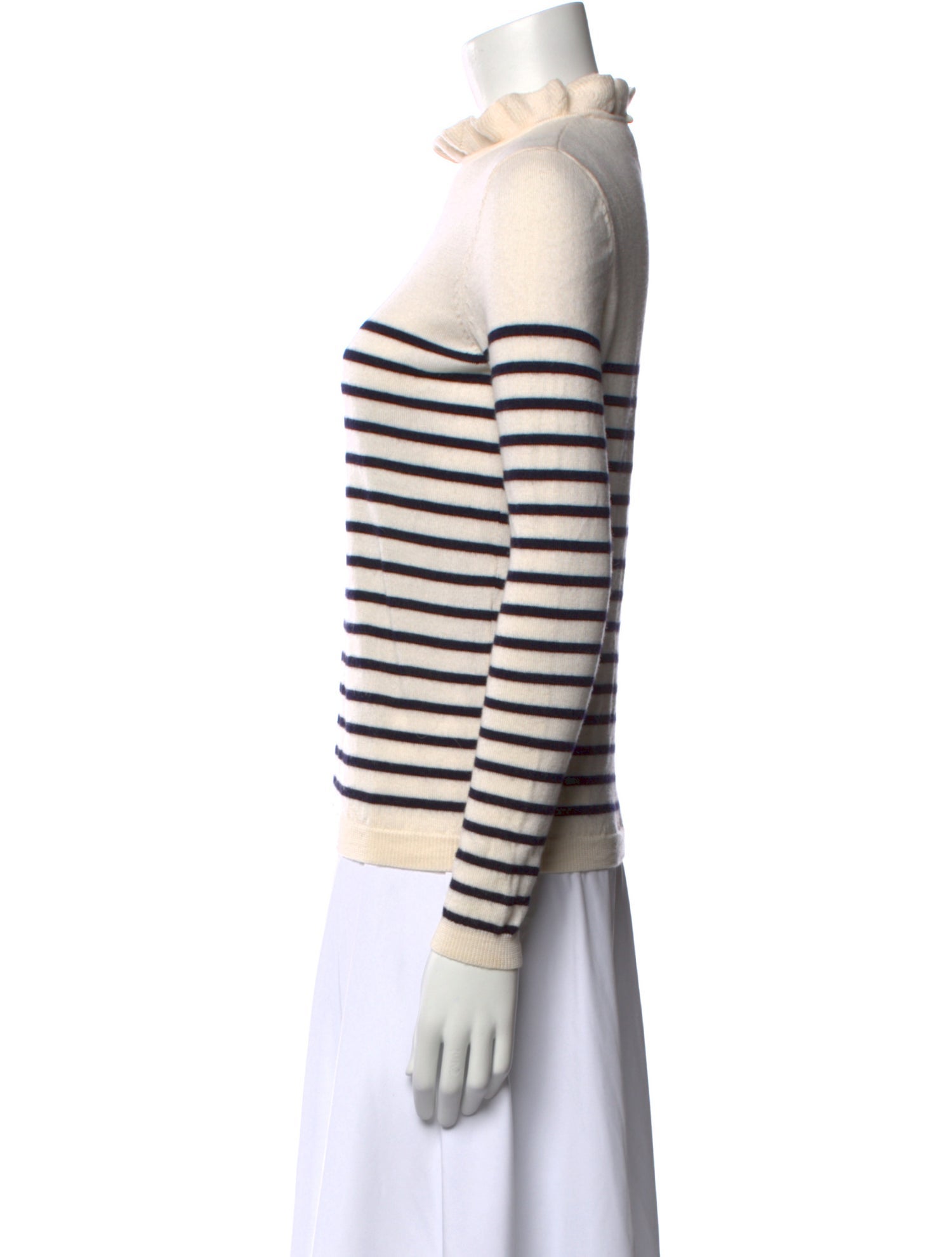 La Maille Sezane Merino Wool Striped Sweatshirt