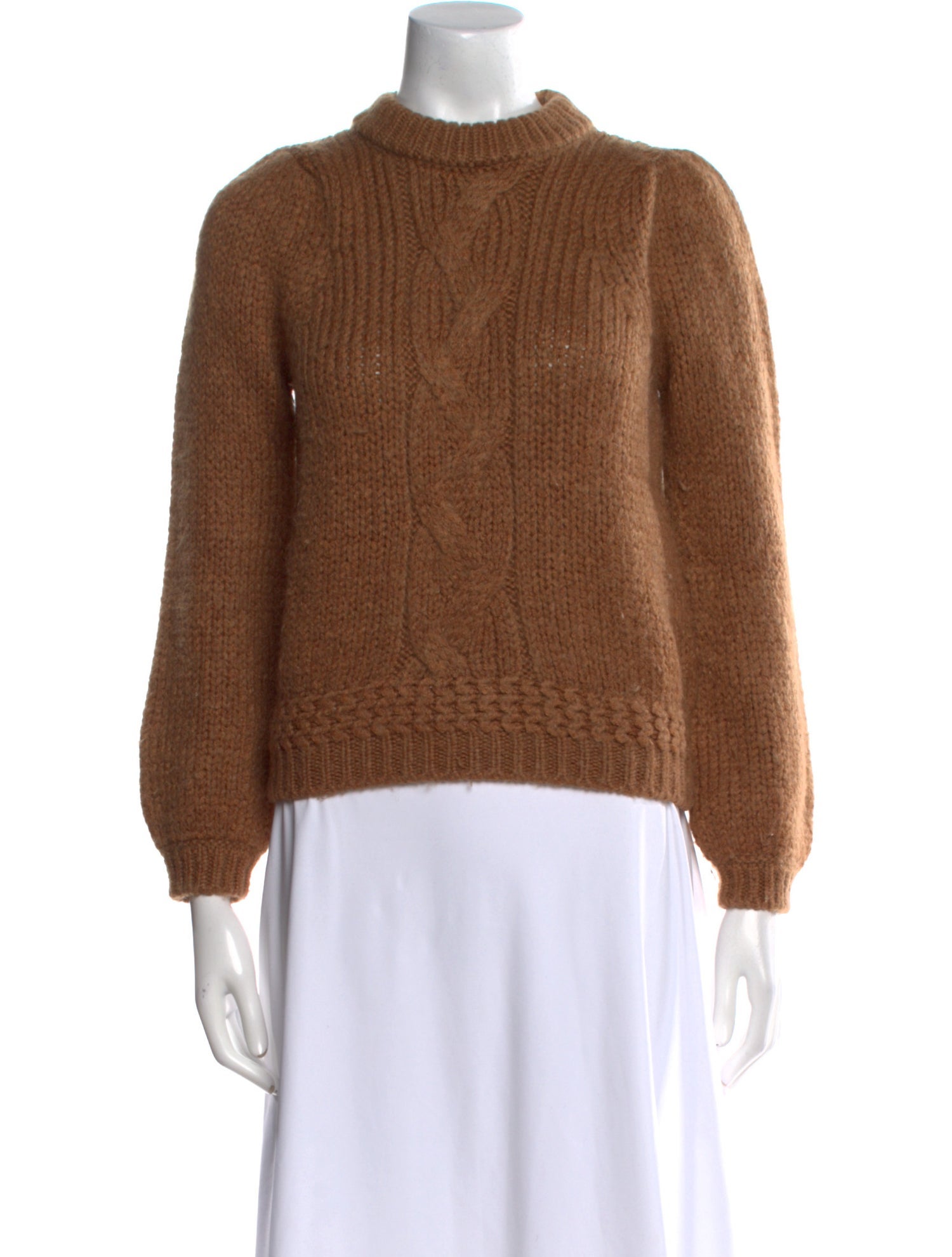 La Maille Sezane Mohair Mock Neck Sweater