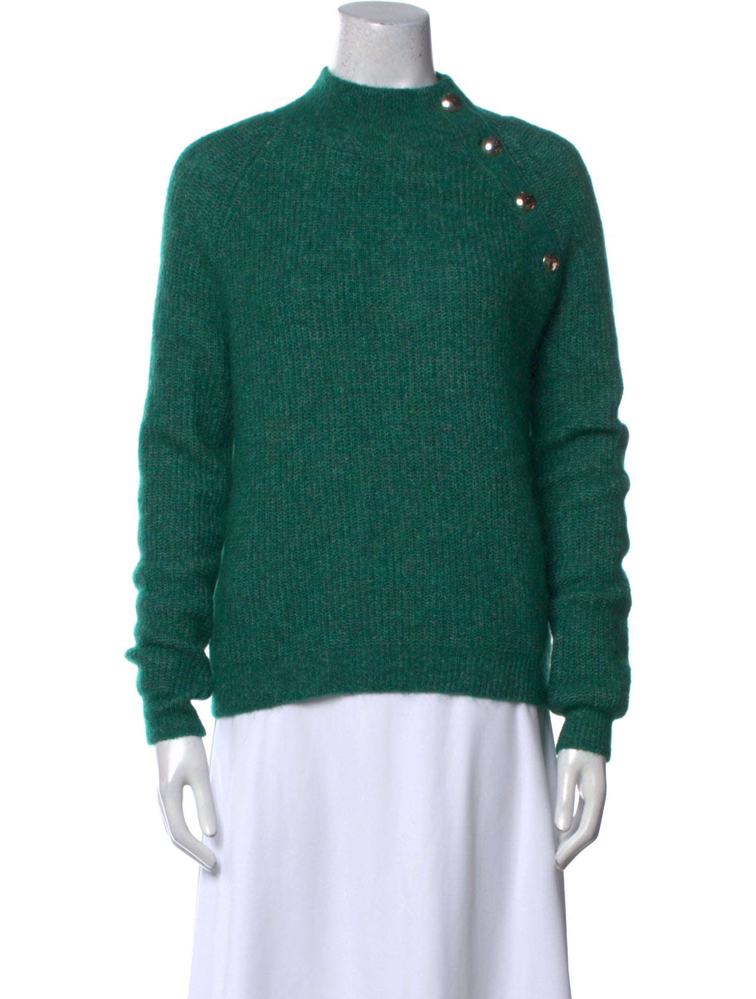 La Maille Sezane Mock Neck Sweater