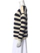 La Maille Sezane Striped V-Neck Sweater
