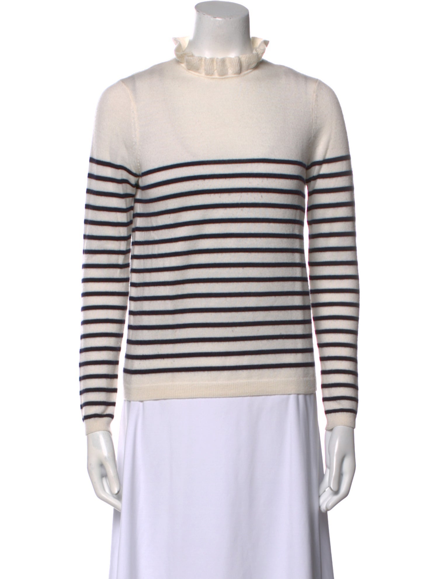 La Maille Sezane Merino Wool Striped Sweater