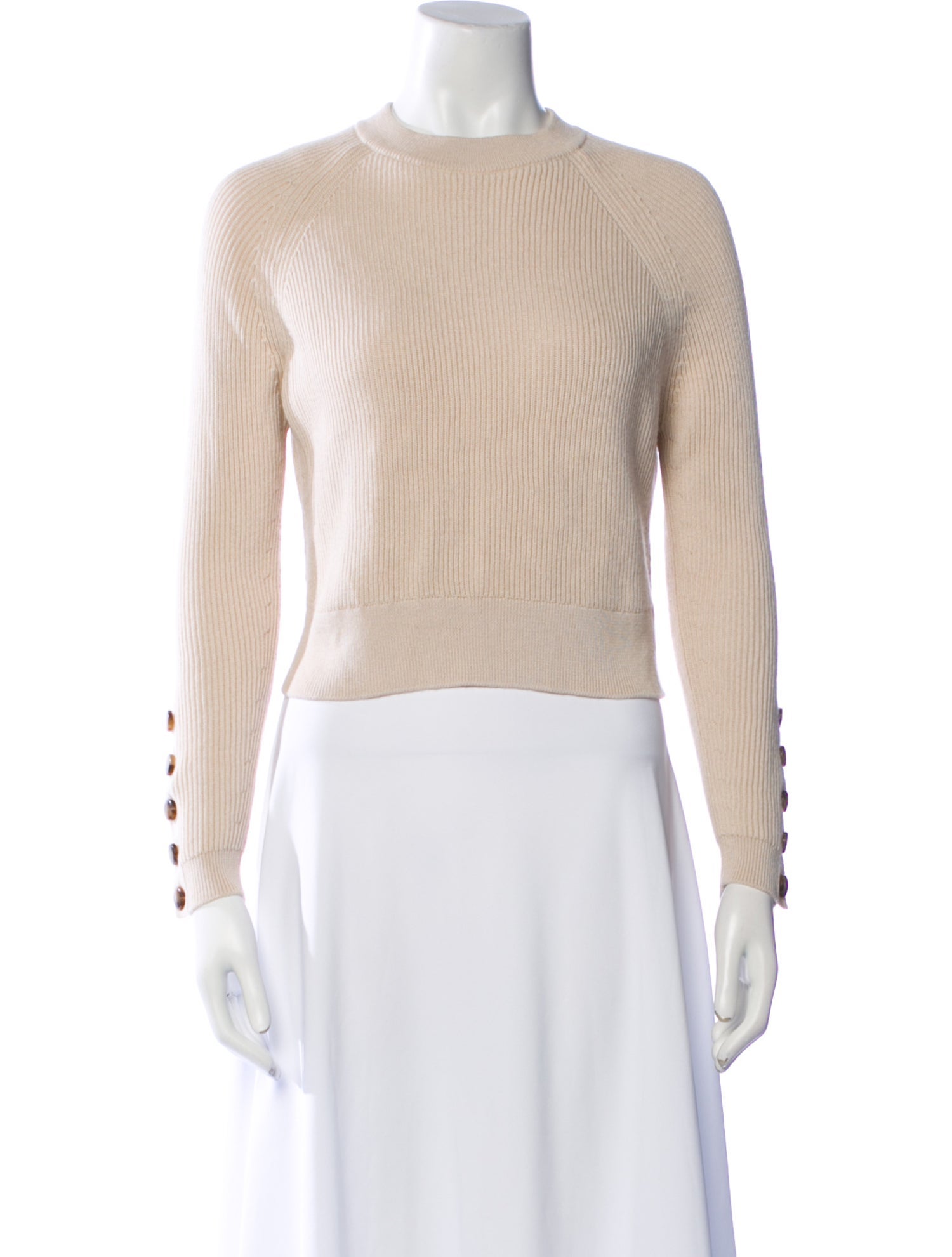 La Maille Sezane Merino Wool Crew Neck Sweater