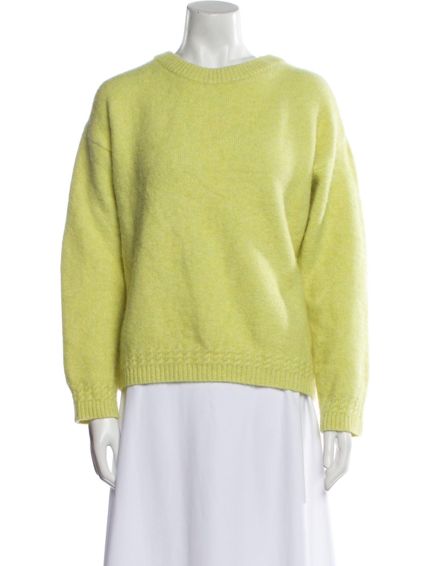 La Maille Sezane Baby Alpaca Crew Neck Sweater