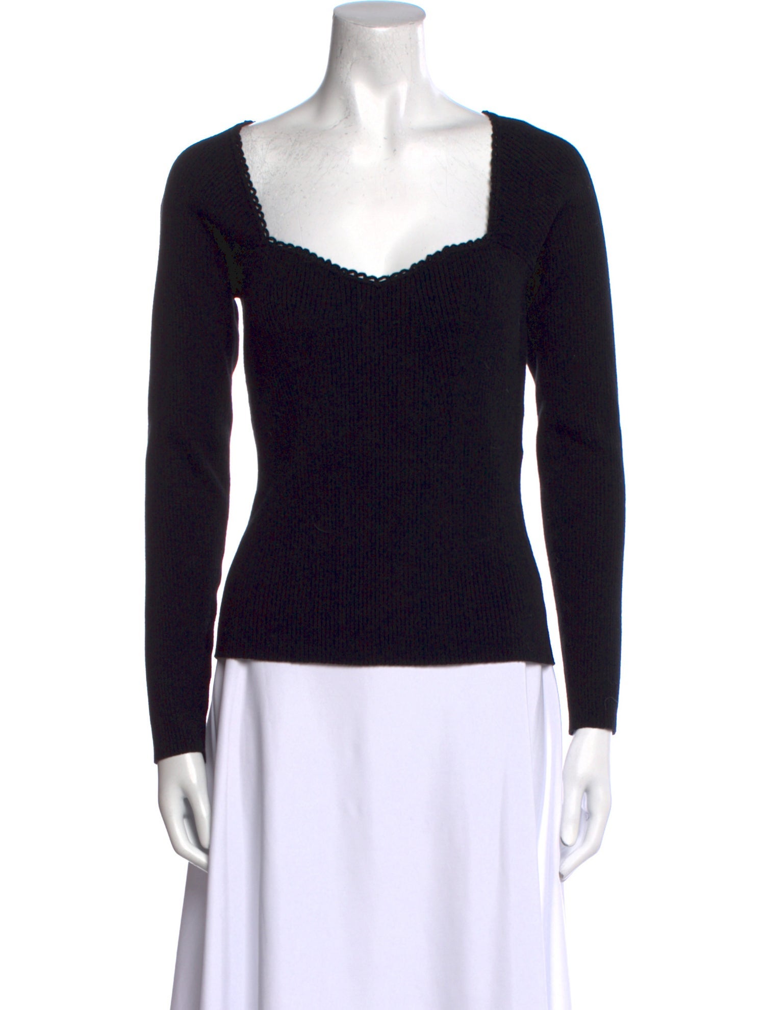 La Maille Sezane Square Neckline Sweater