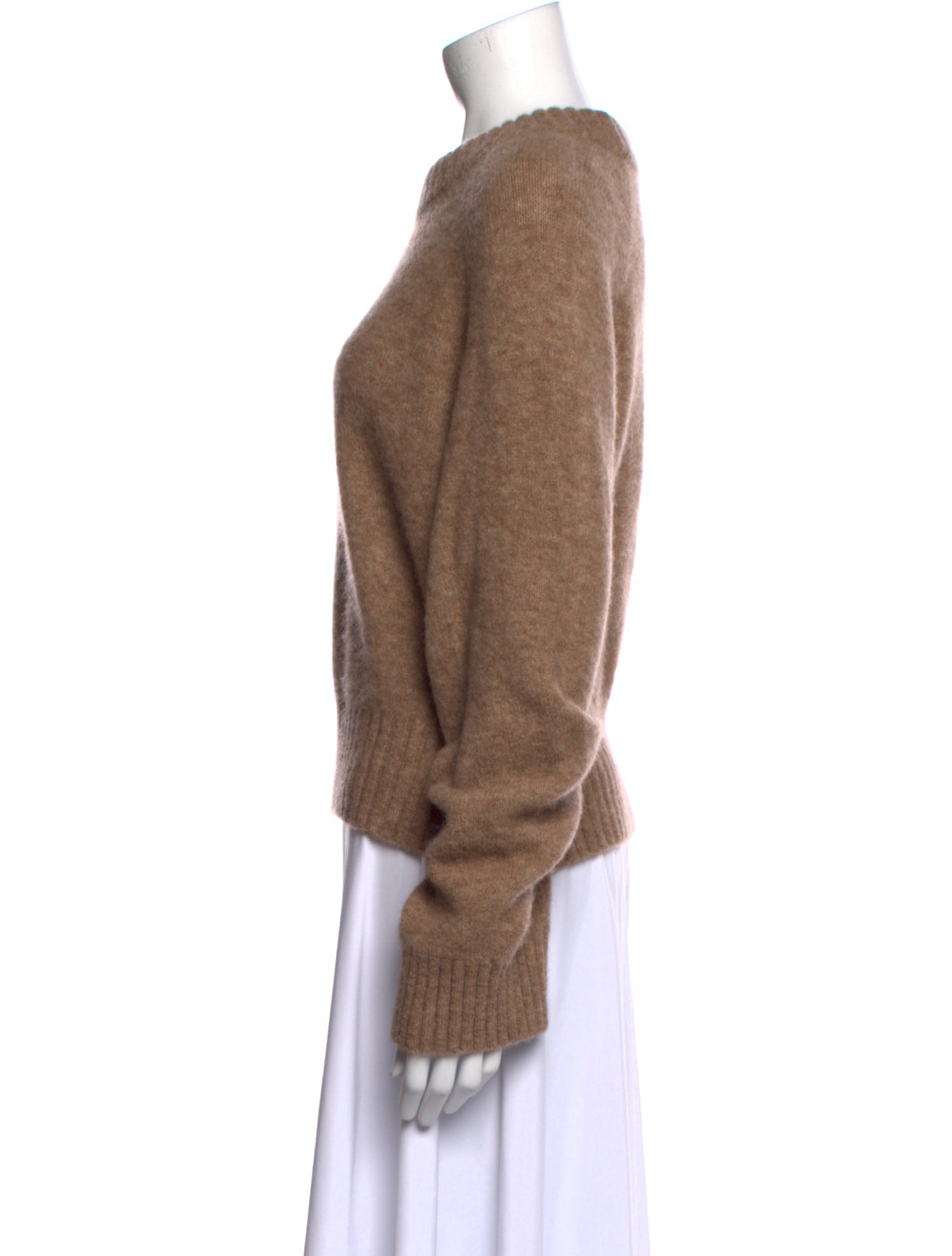 La Maille Sezane Baby Alpaca Crew Neck Sweater