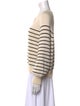 La Maille Sezane Striped Scoop Neck Sweater
