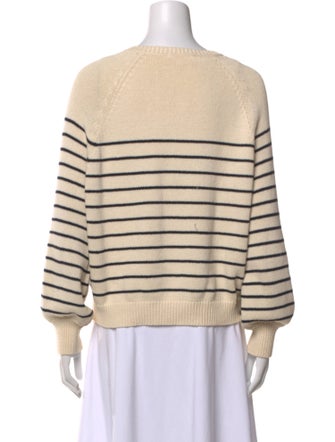 La Maille Sezane Striped Scoop Neck Sweater