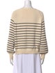 La Maille Sezane Striped Scoop Neck Sweater