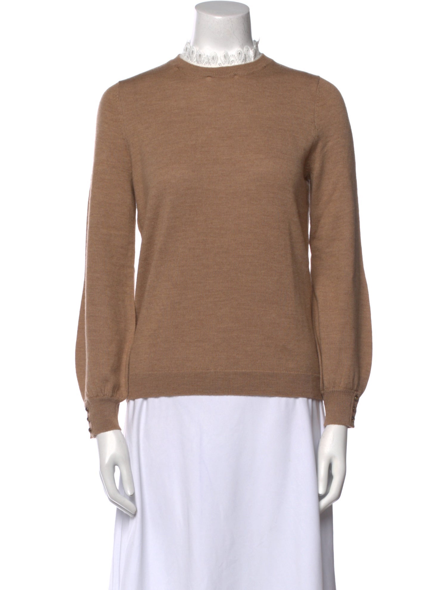 La Maille Sezane Merino Wool Mock Neck Sweater w/ Tags
