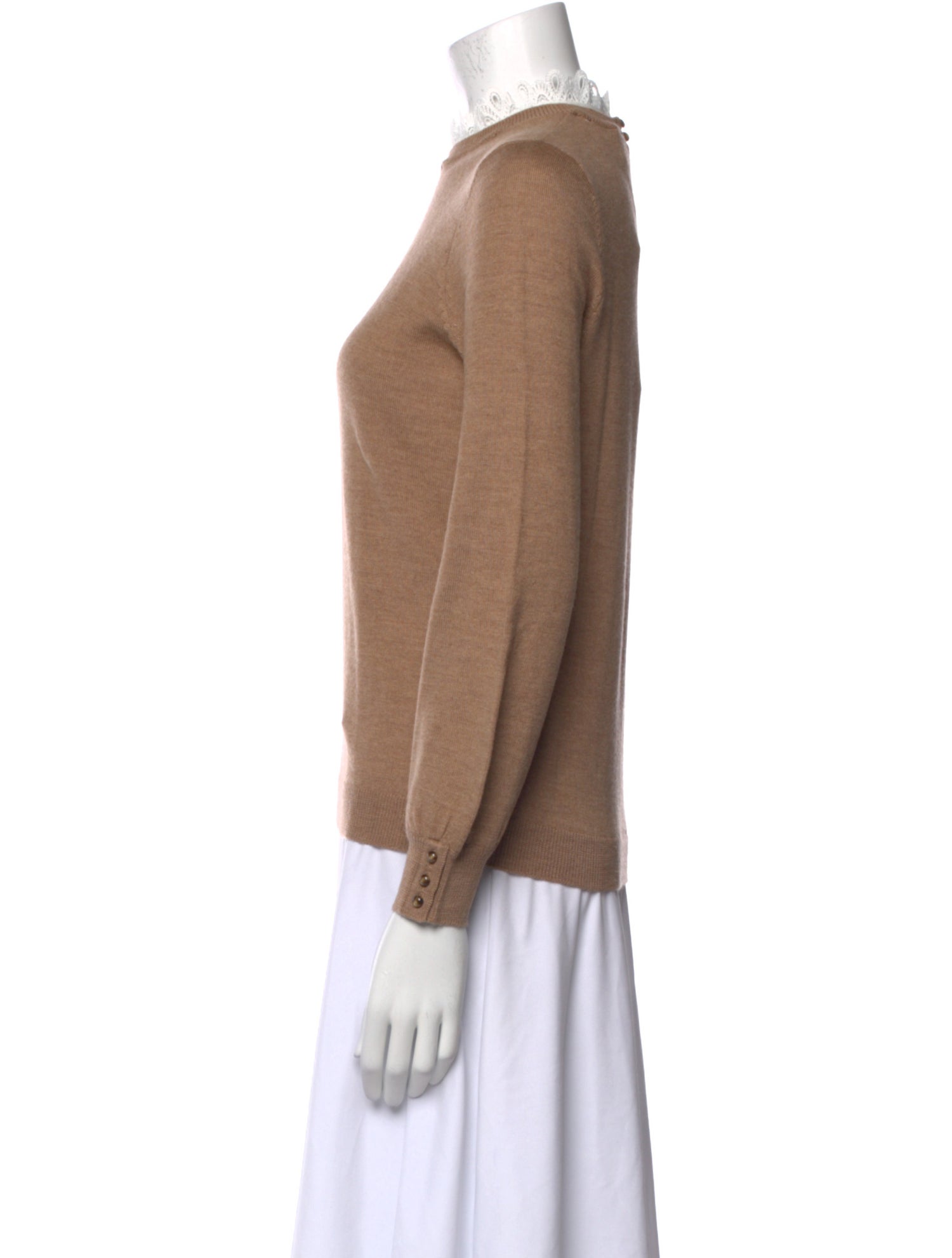 La Maille Sezane Merino Wool Mock Neck Sweater w/ Tags