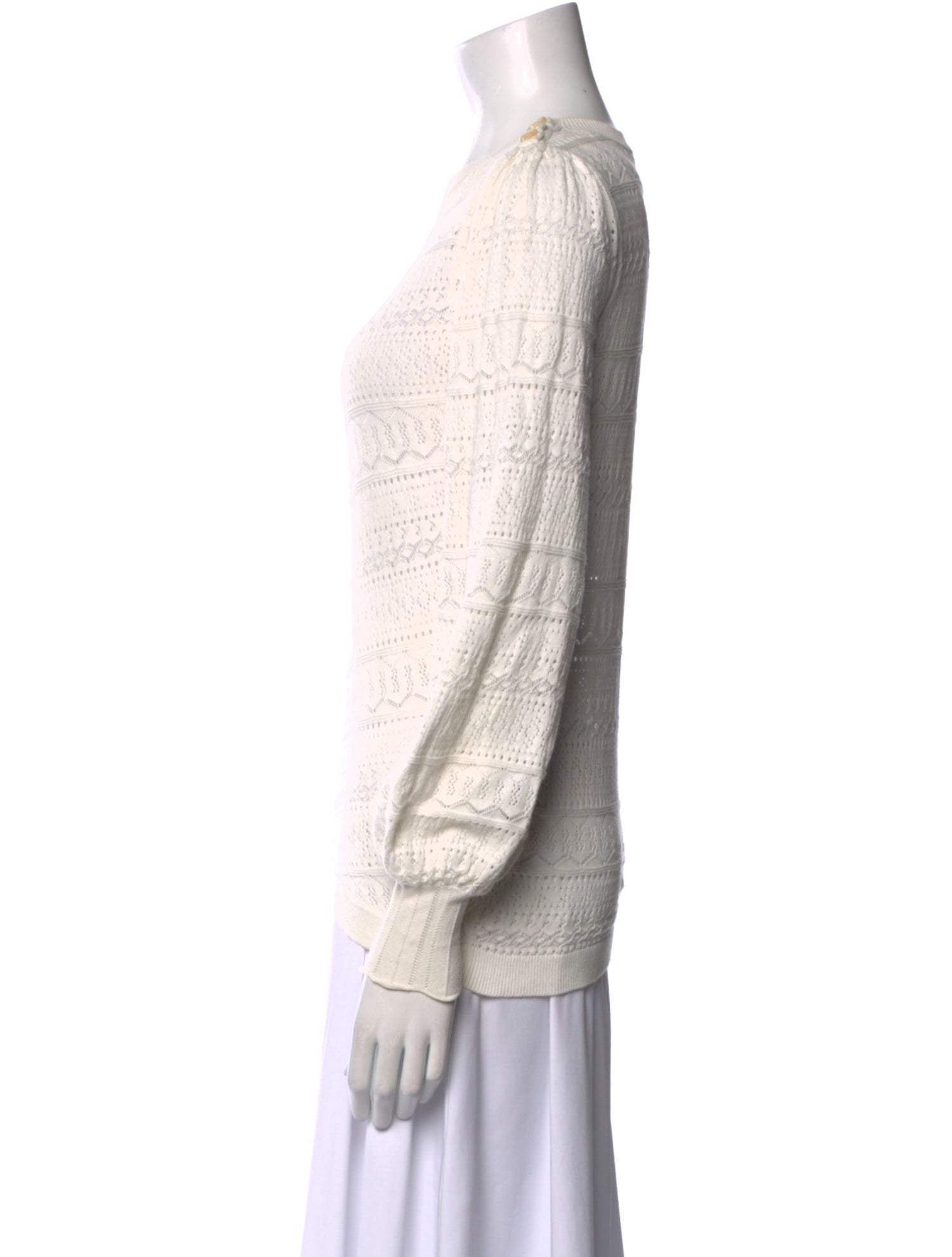 La Maille Sezane Crew Neck Long Sleeve Sweatshirt