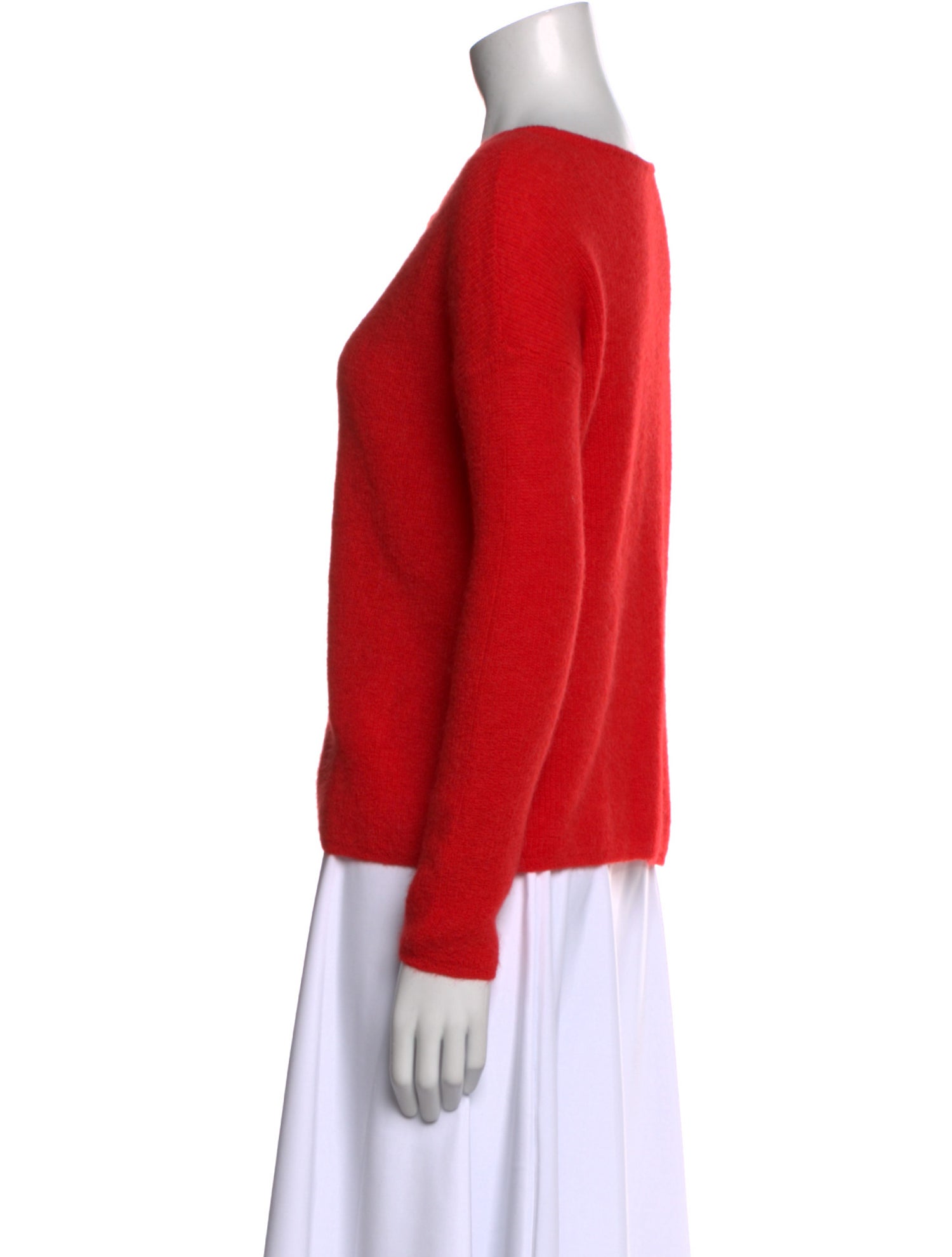 La Maille Sezane Kid Mohair Scoop Neck Sweater