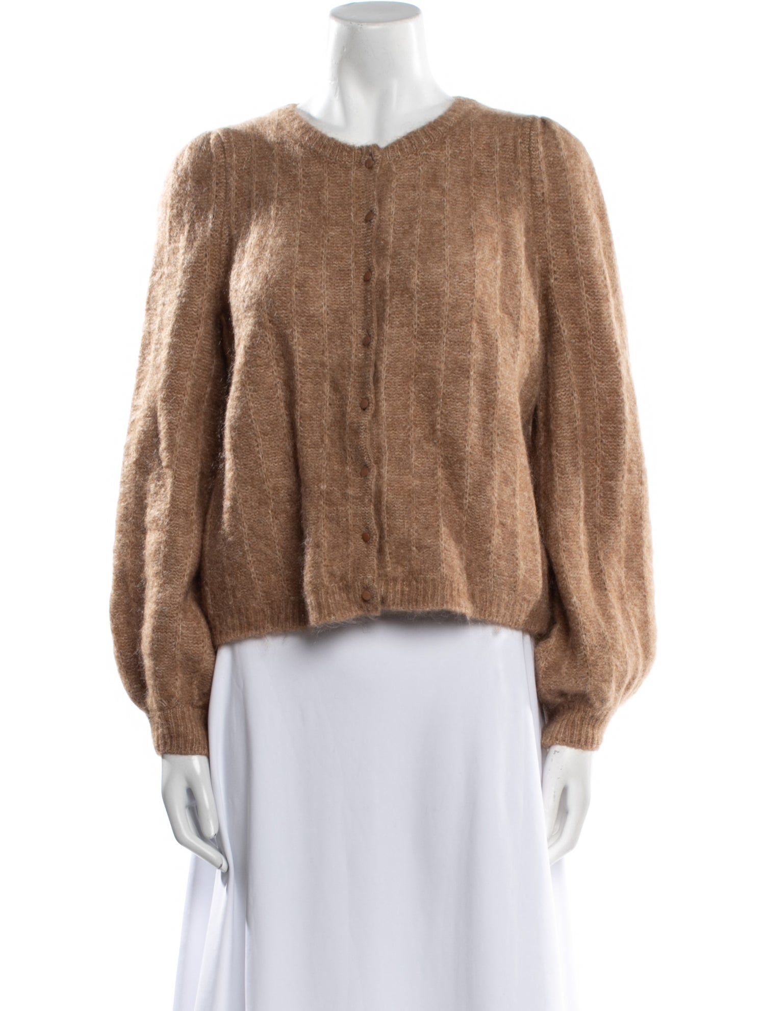 La Maille Sezane Crochet Crew Neck Sweater