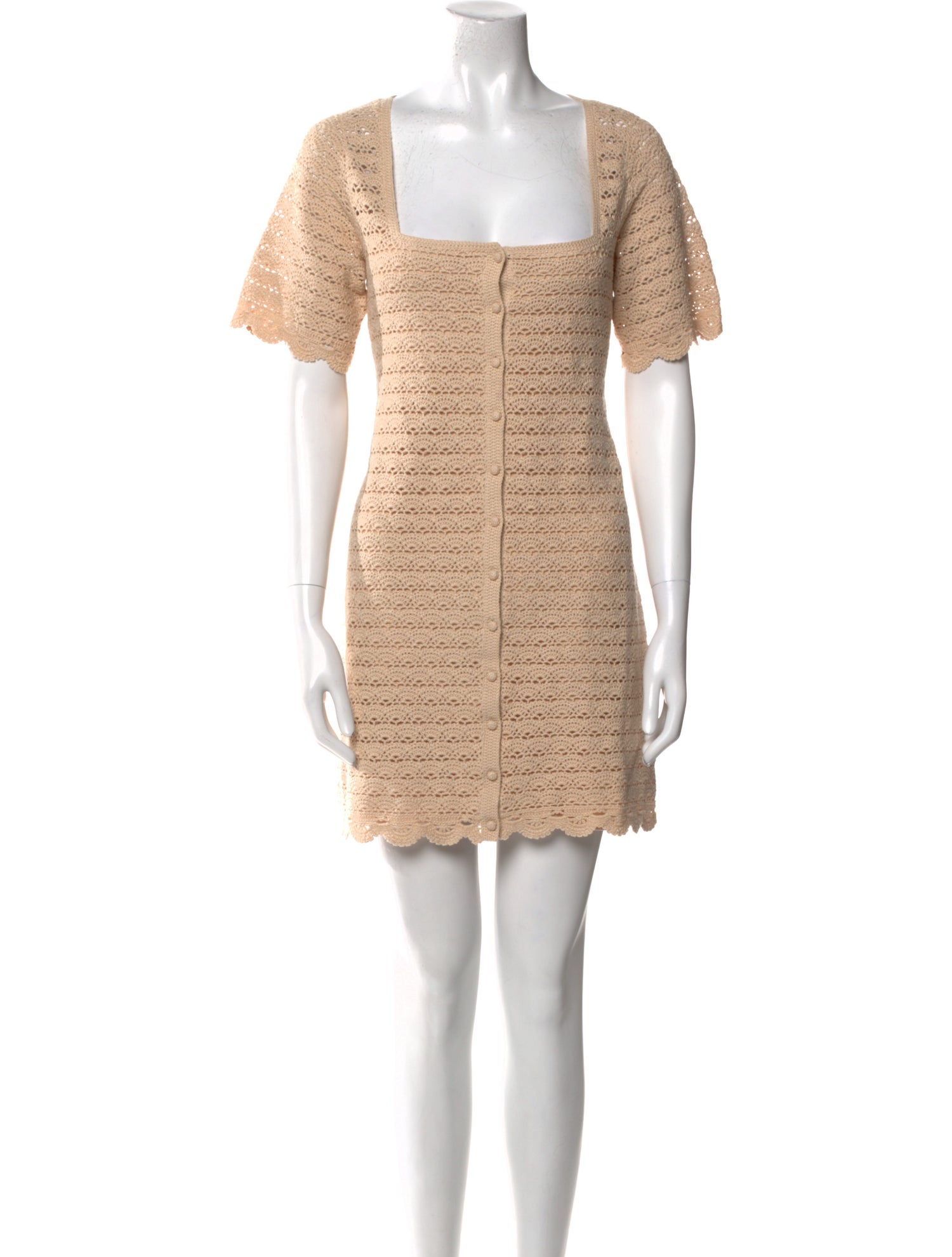 La Maille Sezane Square Neckline Mini Dress w/ Tags